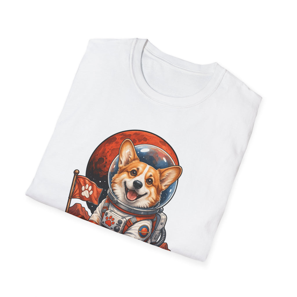 Mars Needs More Corgis Funny Corgi Astronaut T-Shirt | Cosmic Encounters Collection by PetPulse