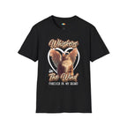 Whiskers The Wind Cat T-Shirt - Pet Memorial Rainbow Bridge Angel Cat Grief Support Graphic Tee
