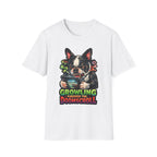 Growling Through the Doomscroll Funny Boston Terrier T-Shirt | Tech Pack Collection by PetPulse