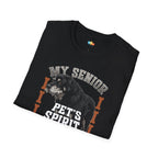 My Senior Pet's Spirit Runs Faster Than His Legs T-Shirt - Funny Aging Dog Cat Lover Veterinary Graphic Tee