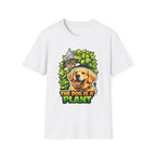 The Dog Is a Plant Funny Conspiracy Cat Spying on Dog T-Shirt | Cat-Spiracy Theorist Series | Pet-Spiracy Theorist Collection by PetPulse