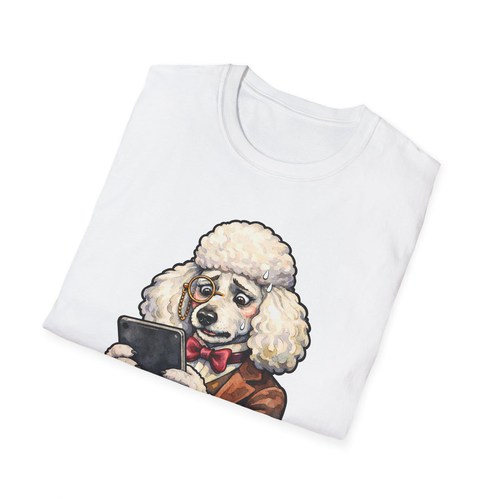 I Need a Treat After Doomscrolling Funny Poodle T-Shirt | Tech Pack Collection by PetPulse