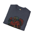 Zombie Turkeys Give No Thanks T-Shirt - Funny Thanksgiving Horror Halloween Undead Bird Graphic Tee