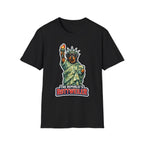 The Republic's Rottweiler Funny Rottweiler Statue of Liberty T-Shirt | Lady Liberty Pups Collection by PetPulse