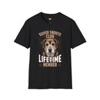Silver Snouts Club Lifetime Member T-Shirt - Funny Senior Pet Dog Cat Lover Aging Animals Veterinary Graphic Tee
