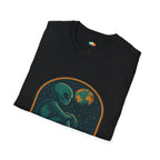 Celestial Introvert Alien T-Shirt - Funny UFO Space Loneliness Earth Observer Extraterrestrial Humor Tee