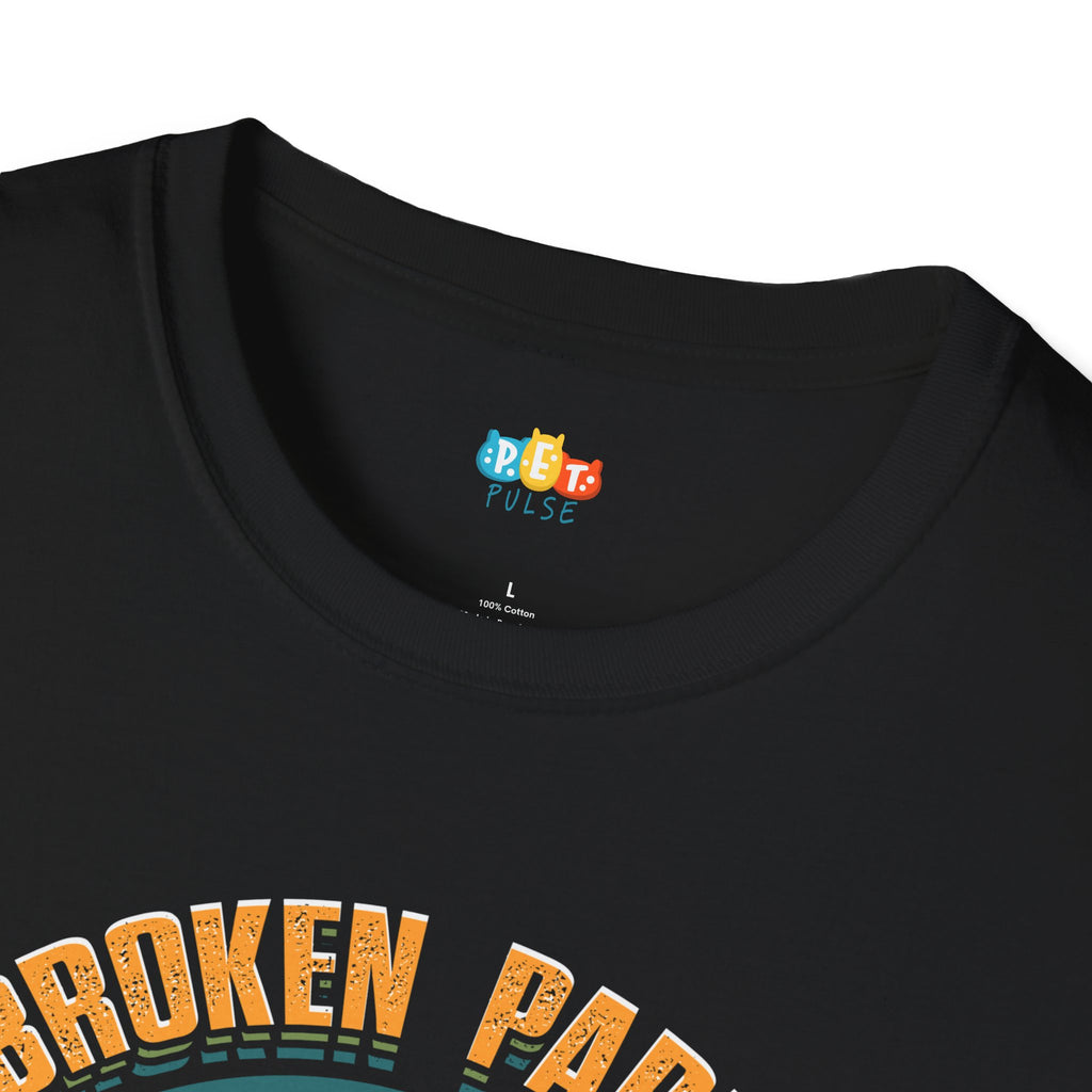 Broken Parts Wild Spirit Cat T-Shirt - Vintage Sunset Mountain Adventure Feline Lover Graphic Tee
