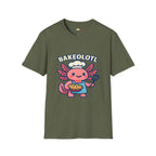 Bakeolotl Baking Axolotl T-Shirt - Funny Baker Chef Pie Whisk Kitchen Cooking Pastry Baker Tee