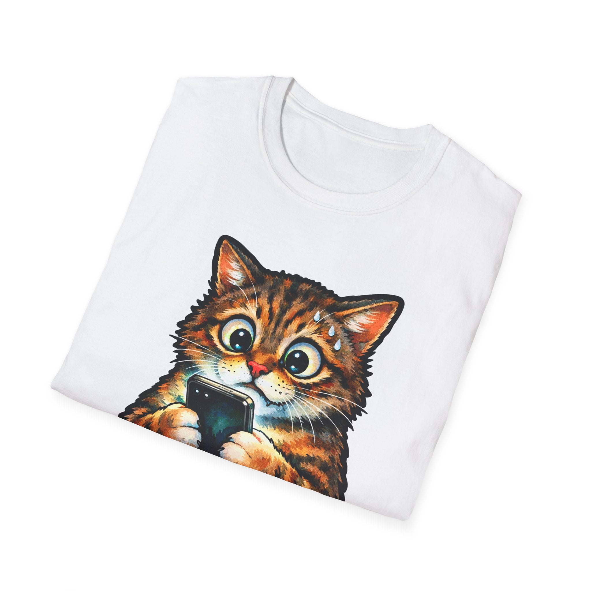 I Need To Stop Doomscrolling Right Meow Funny Cat Pun T-Shirt | Tech Pack Collection by PetPulse