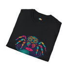 Cool People Meet On The Web Spider T-Shirt - Funny Jumping Spider Arachnid Pet Owner Gift Tee