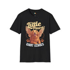 Little Paws Giant Wings Dog T-Shirt - Pet Memorial Rainbow Bridge Golden Retriever Grief Support Tee