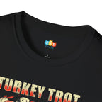 Turkey Trot Training Partner Faster Than The Rest T-Shirt - Funny Dog Thanksgiving Running Pet Owner Holiday Graphic Tee