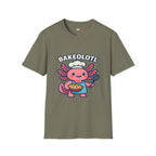 Bakeolotl Baking Axolotl T-Shirt - Funny Baker Chef Pie Whisk Kitchen Cooking Pastry Baker Tee