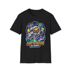 First Retriever in Orbit Funny Astronaut Golden Retriever T-Shirt | Cosmic Encounters Collection by PetPulse