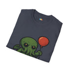 Tentacles and Hugs Cthulhu T-Shirt - Funny Cute Lovecraft Octopus Monster Horror Comedy Graphic Tee