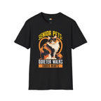 Senior Pets Older Paws Louder Hearts T-Shirt - Funny Aging Cat Dog Lover Veterinary Senior Pet Graphic Tee