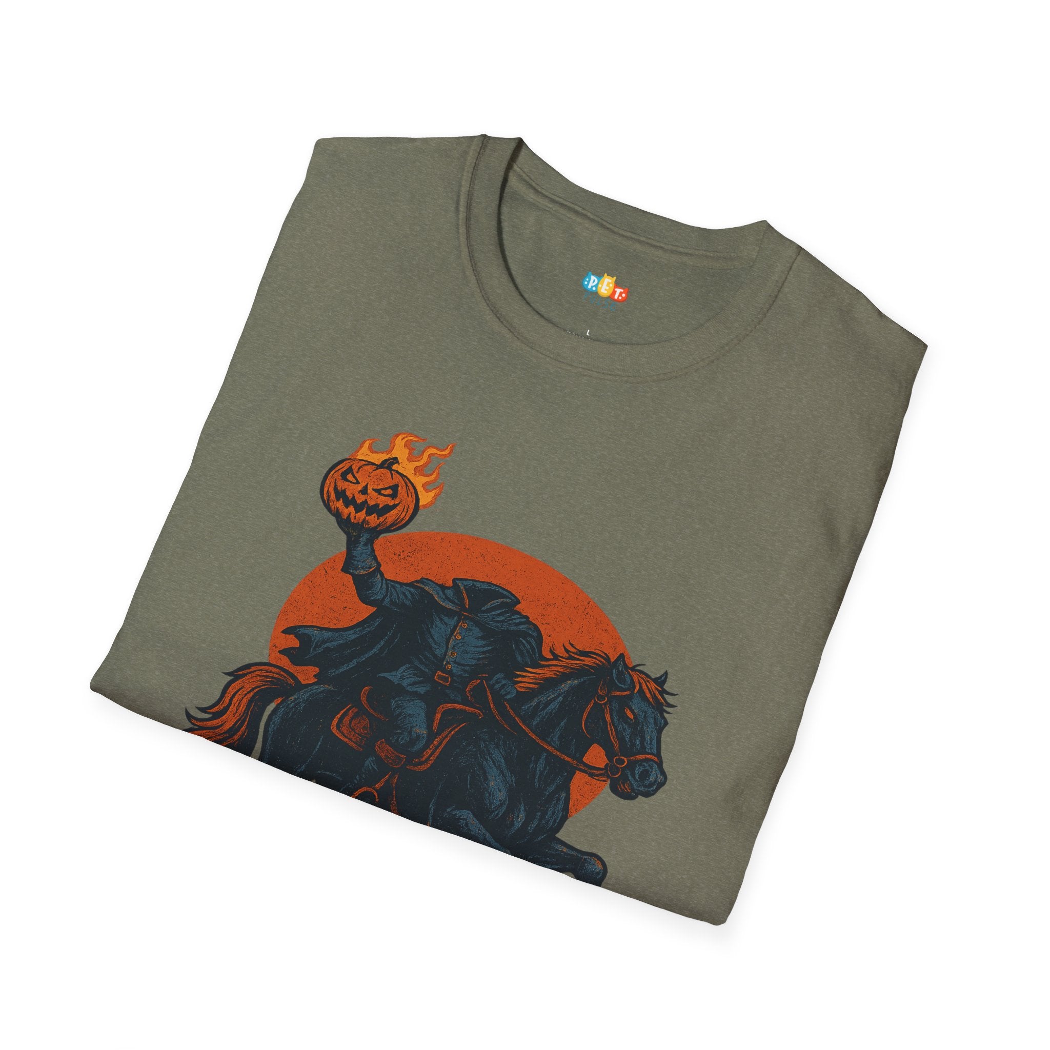 Need A Lift Halloween T-Shirt - Headless Horseman Uber Horror Comedy Gothic Spooky Fall Graphic Tee