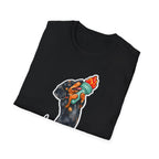 Long May Freedom Reign Funny Dachshund Statue of Liberty Torch T-Shirt | Lady Liberty Pups Collection by PetPulse