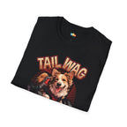 Tail Wag Approved Dog T-Shirt - Wheelchair Dog Mobility Hero Pet Parent Funny Graphic Tee