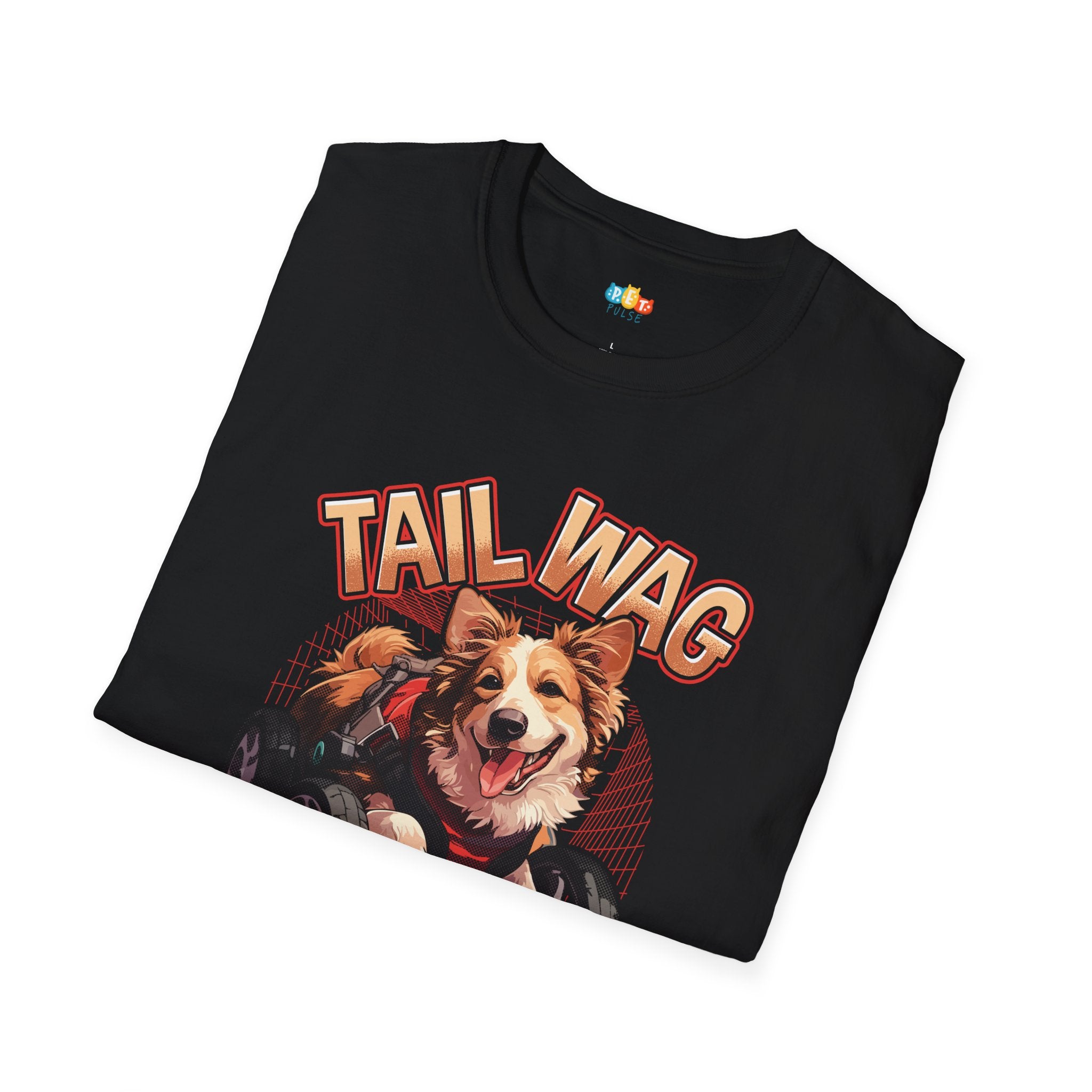 Tail Wag Approved Dog T-Shirt - Wheelchair Dog Mobility Hero Pet Parent Funny Graphic Tee