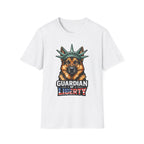 Guardian of Liberty Funny German Shepherd Statue of Liberty T-Shirt | Lady Liberty Pups Collection by PetPulse