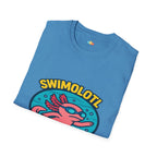 Swimolotl Athletic Axolotl Swimming T-Shirt - Funny Animal Pun Pool Swimmer Water Sports Fitness Tee