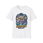 First Retriever in Orbit Funny Astronaut Golden Retriever T-Shirt | Cosmic Encounters Collection by PetPulse