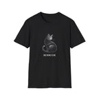 Cat T-Shirt — "One Divine Feline" Black Graphic Tee