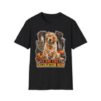I Am the Decoration Now Golden Retriever Halloween T-Shirt | Halloween Pet T-Shirts Collection by PetPulse