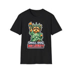 Small Dog Big Liberty Funny Yorkie Statue of Liberty T-Shirt | Lady Liberty Pups Collection by PetPulse