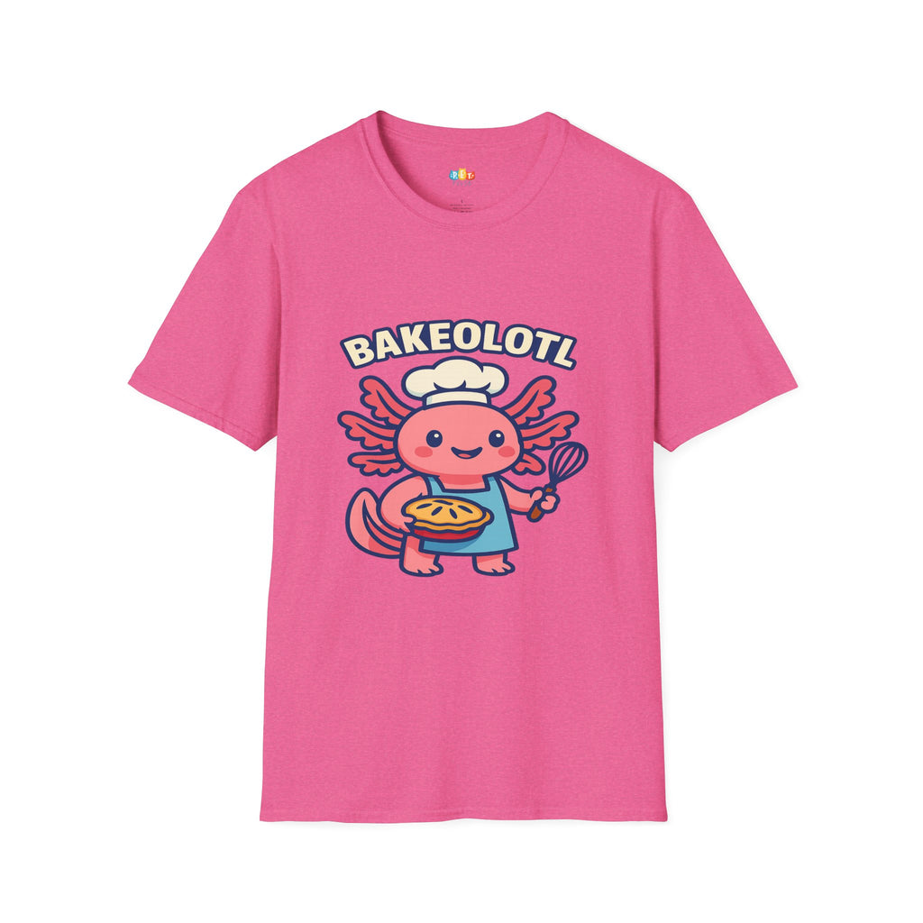 Bakeolotl Baking Axolotl T-Shirt - Funny Baker Chef Pie Whisk Kitchen Cooking Pastry Baker Tee
