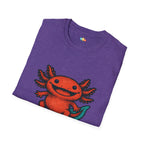I Smile A Lotl Happy Axolotl Pun T-Shirt - Funny Animal Cute Amphibian Positive Vibes Joy Tee