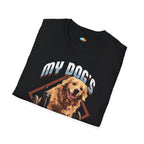 My Dog Got More Gear Than Batman T-Shirt - Wheelchair Dog Mobility Hero Pet Parent Funny Graphic Tee