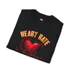 Heart Rate Elevated By Exercise And By Pet Love T-Shirt - Funny Dog Valentine's Day Fitness Pet Owner Graphic Tee