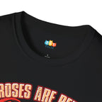 Roses Are Red Violets Are Blue My Pet Says Workout Time T-Shirt - Funny Dog Valentine's Day Fitness Pet Owner Graphic Tee