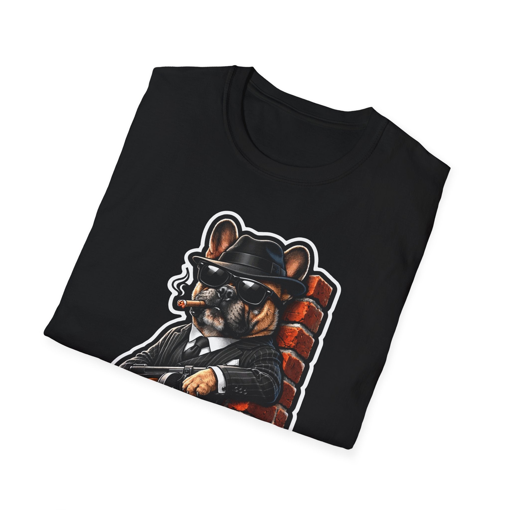 Running This Whole Neighborhood Funny Mobster French Bulldog T-Shirt | The Dog Father Collection by PetPulse