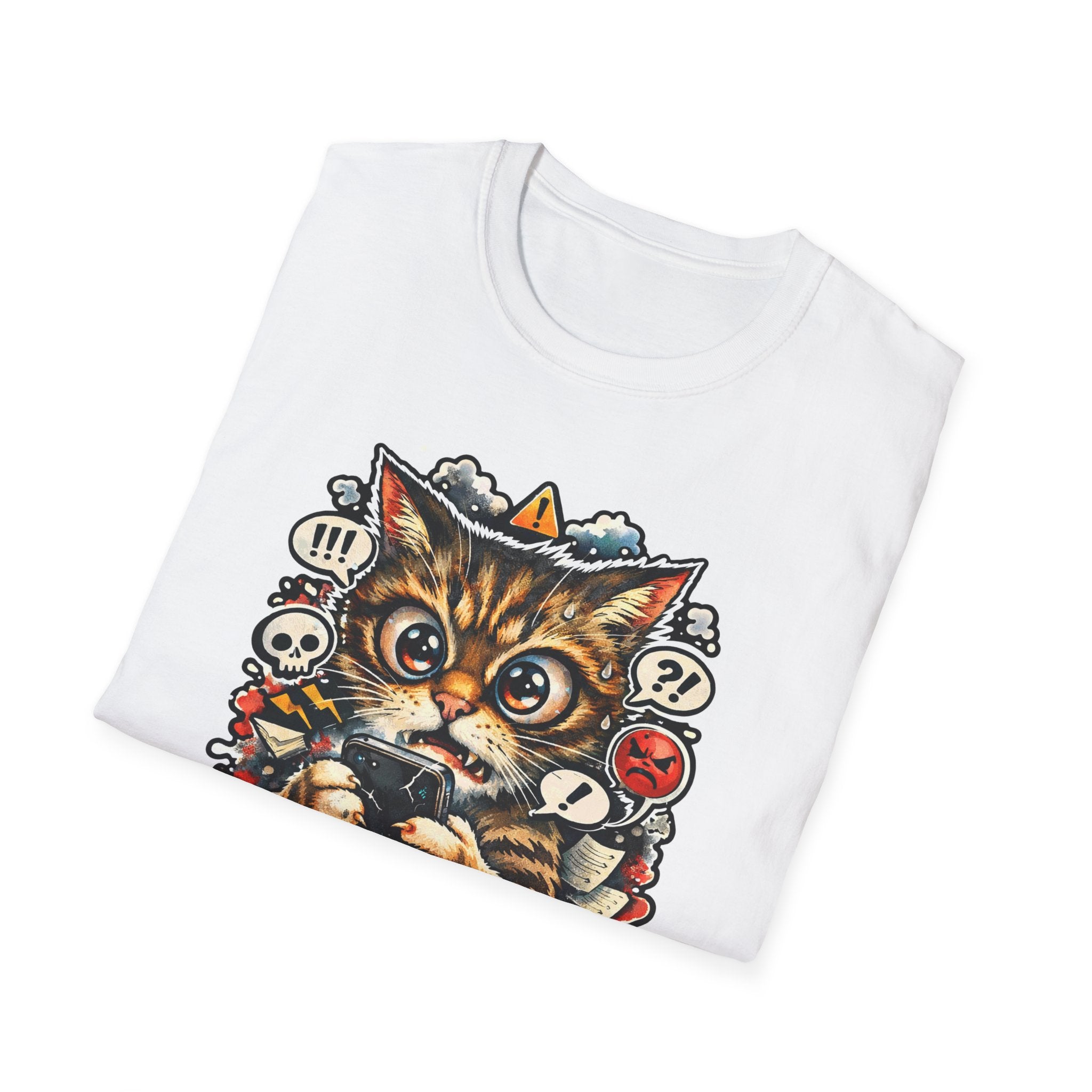 I Read The Comments And Regret Everything Funny Internet Cat T-Shirt | Tech Pack Collection by PetPulse