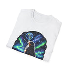 Bernese Moon-tain Dog Funny Bernese Mountain Dog on the Moon T-Shirt | Cosmic Encounters Collection by PetPulse