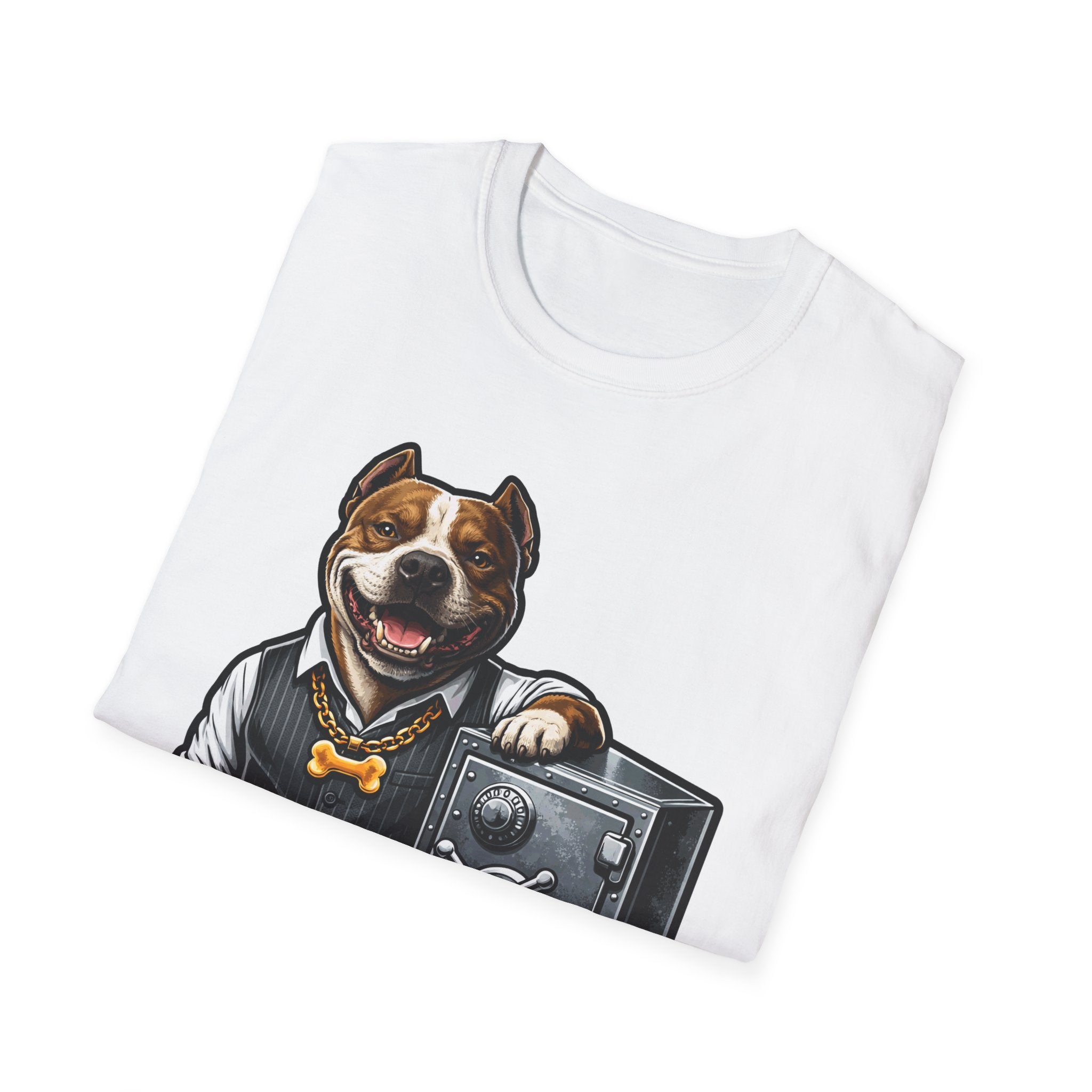Always Get the Bone Funny Mobster Pit Bull T-Shirt | The Dog Father Collection by PetPulse
