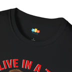 I Live In A Zoo They Just Let Me Do Taxes T-Shirt - Funny Multi Pet Owner Accountant CPA Tax Season Humor Tee