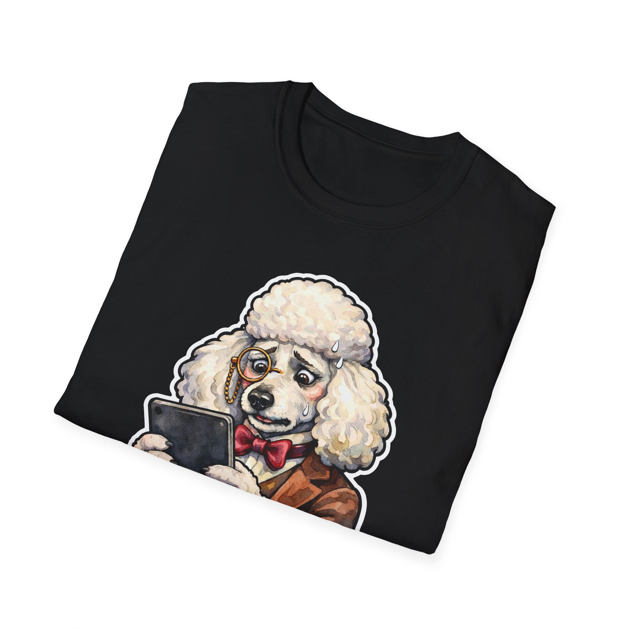 I Need a Treat After Doomscrolling Funny Poodle T-Shirt | Tech Pack Collection by PetPulse