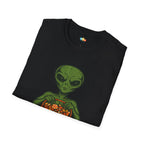 Sweet Tooth From Space Alien Halloween T-Shirt - Funny UFO Trick or Treat Candy Sci-Fi Tee