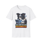 News Turns Pups Into Pessimists Funny Border Collie T-Shirt | Tech Pack Collection by PetPulse