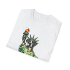 Monumental Devotion Funny Great Dane Statue of Liberty T-Shirt | Lady Liberty Pups Collection by PetPulse