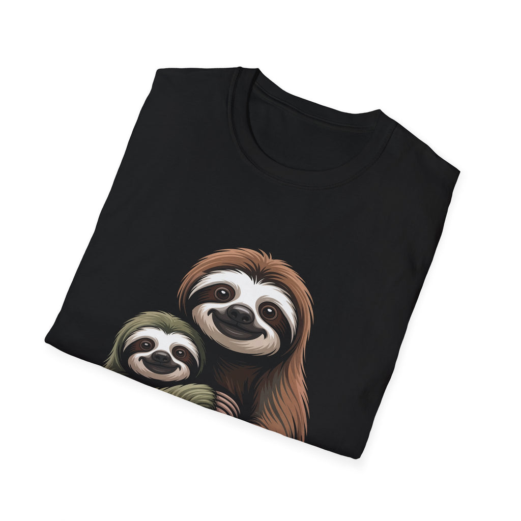 Sloth Hug T-Shirt — Cute Mom & Baby Animal Graphic Tee