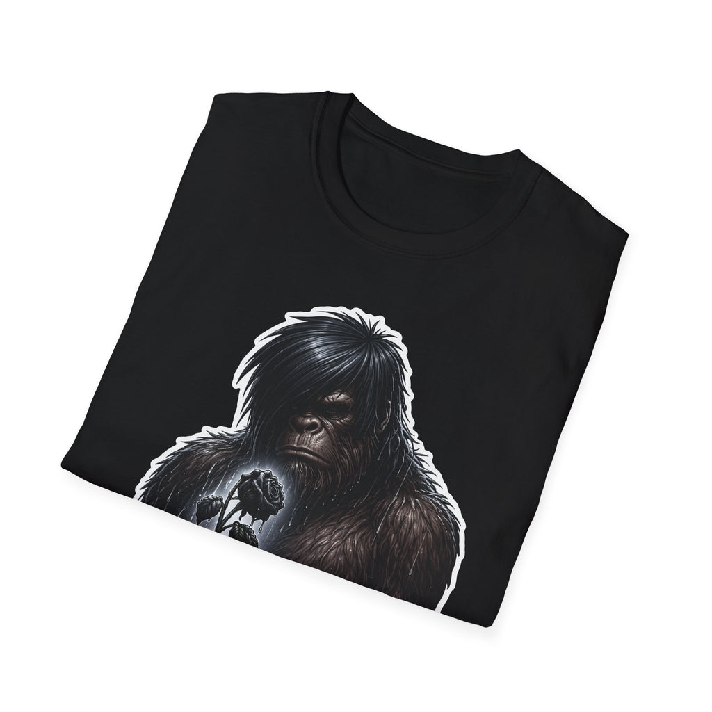 Gloomy Giant Funny Emo Bigfoot T-Shirt | Cryptid Companions Collection by PetPulse