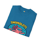 Swimolotl Athletic Axolotl Swimming T-Shirt - Funny Animal Pun Pool Swimmer Water Sports Fitness Tee