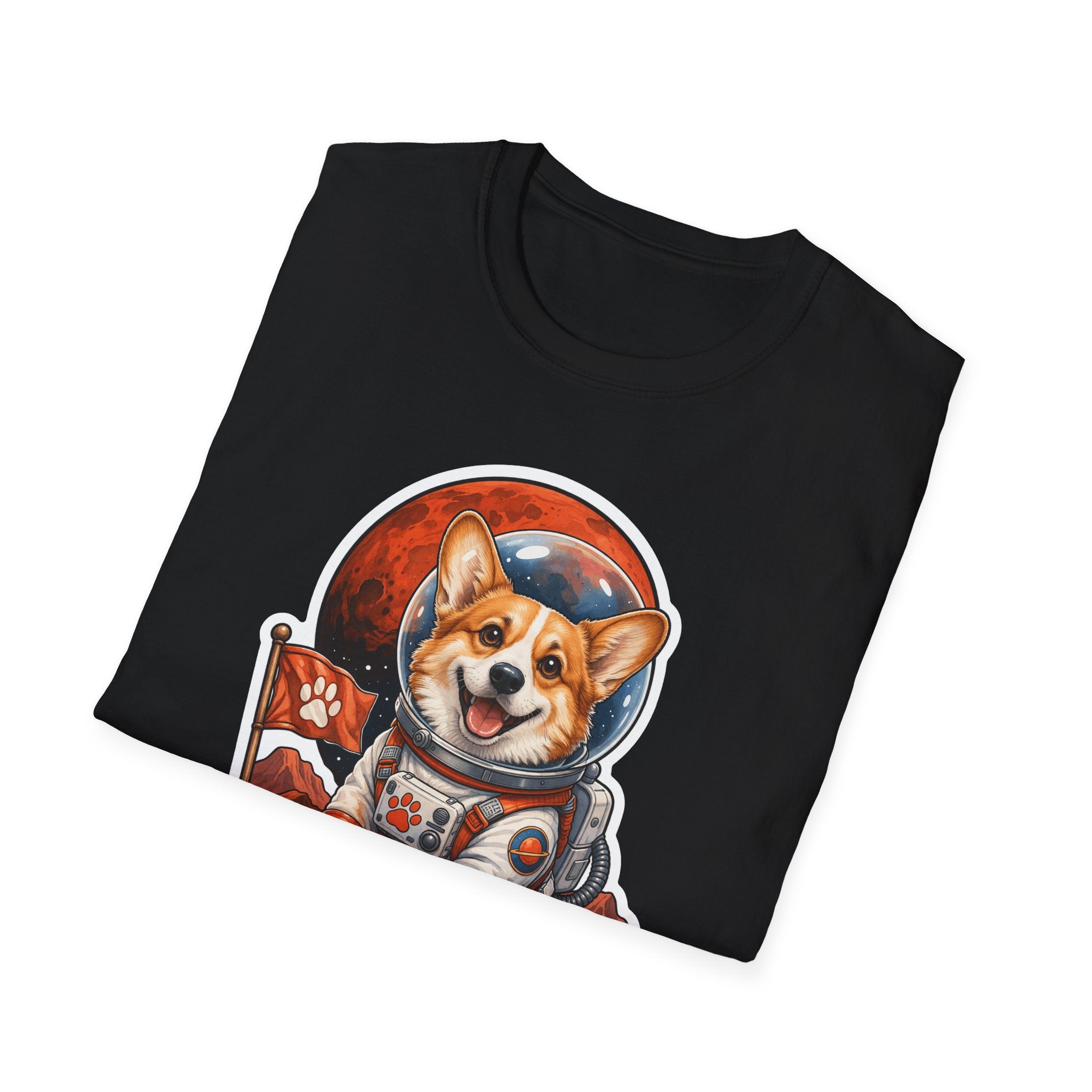 Mars Needs More Corgis Funny Corgi Astronaut T-Shirt | Cosmic Encounters Collection by PetPulse
