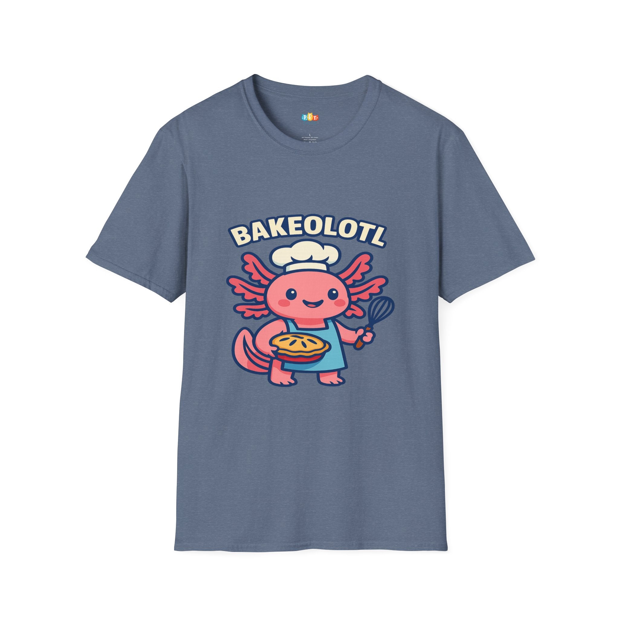 Bakeolotl Baking Axolotl T-Shirt - Funny Baker Chef Pie Whisk Kitchen Cooking Pastry Baker Tee