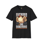 Hen Out Dangerous Chicken T-Shirt - Funny Farm Life Badass Poultry Attitude Vintage Distressed Graphic Tee